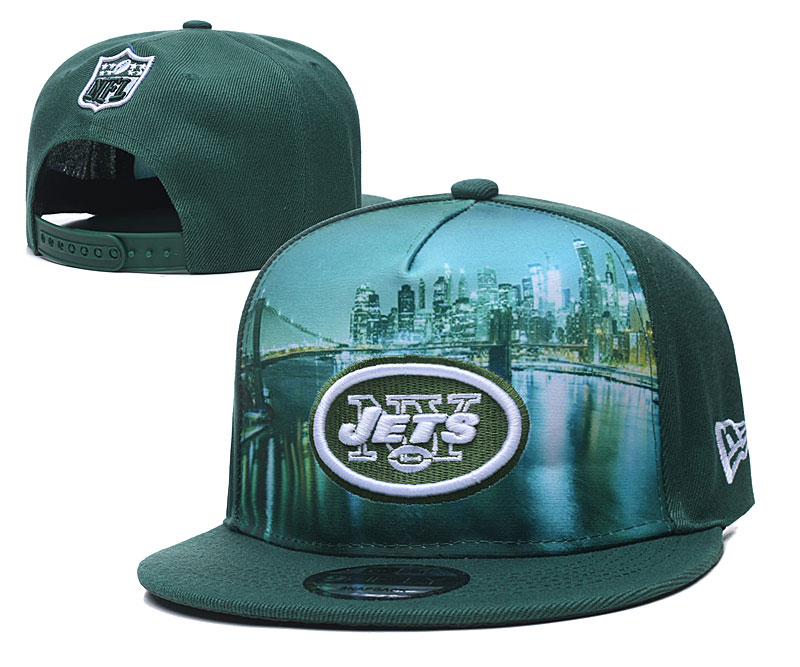 New York Jets Stitched 100th Season Snapback Hats 010